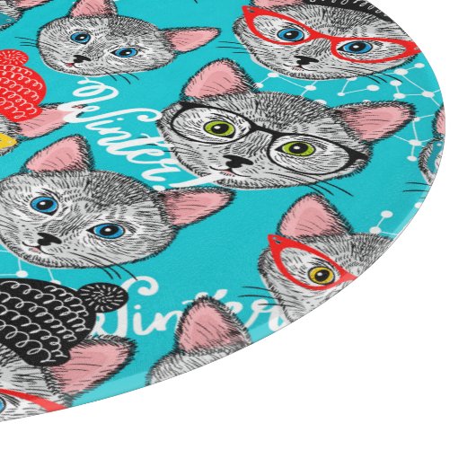 Planche À Découper Chat dans le casquette (Coin)