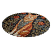 Planche À Découper Chat de gingembre William Morris Inspiré Floral (Coin)