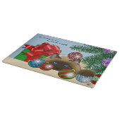 Planche À Découper Chat d'ornement de Noël (Coin)