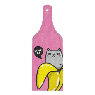 Planche À Découper Chat en banane