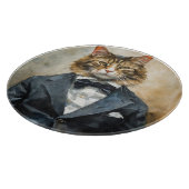 Planche À Découper Chat en costume (Coin)