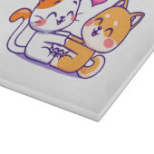 Planche À Découper Chat et Shiba Inu (Coin)