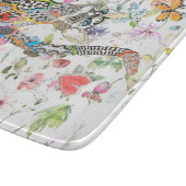 Planche À Découper Chat floral mignon et coloré (Coin)