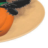 Planche À Découper Chat Fun Halloween Caractère mordant un Citrouille (Coin)