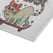 Planche À Découper Chat Glissant Miaou (Coin)