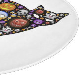 PLANCHE À DÉCOUPER CHAT HALLOWEEN (Coin)