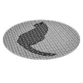 Planche À Découper Chat japonais - Kimono noir et blanc (Coin)