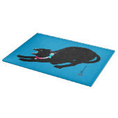 Planche À Découper Chat Japonais Noir à la baguette (Coin)