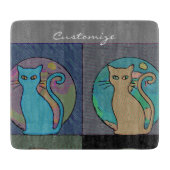 Planche À Découper Chat Lady Multi Chats assis Thunder_Cove (Devant)