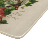 Planche À Découper Chat Noël Joyau Holly Kitten Art antique (Coin)