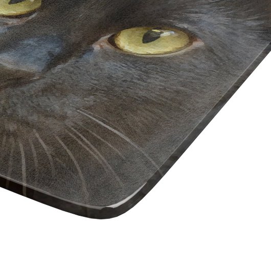 Planche À Découper chat noir (Coin)