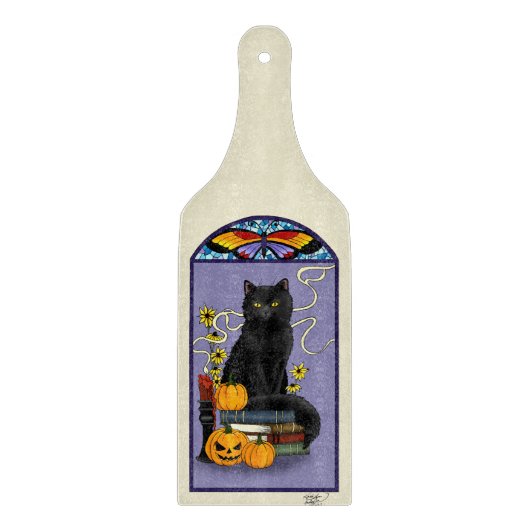 Planche À Découper Chat noir Art Nouveau (Devant)