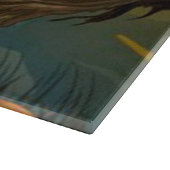 Planche À Découper Chat noir et épouvantail (Coin)