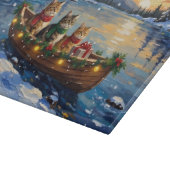 Planche À Découper Chat Persan Noël Bateau Fêtes (Coin)