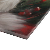 Planche À Découper Chat perse en Noël de neige (Coin)