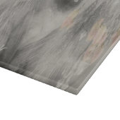 Planche À Découper Chat Siamois Posé En Noir Et Blanc (Coin)