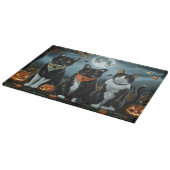Planche À Découper Chat Smoking Halloween Effrayant (Coin)