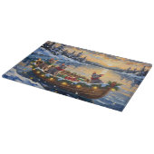 Planche À Découper Chat Sphynx Noël Bateau Fêtes (Coin)