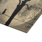 Planche À Découper Chat sur un fil pleine lune (Coin)