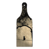 Planche À Découper Chat sur une Pleine lune de fil (Devant)