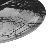 Planche À Découper Chat sur une Pleine lune de fil (Coin)