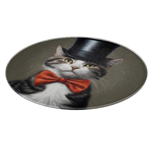 Planche À Découper Chat victorien (Coin)