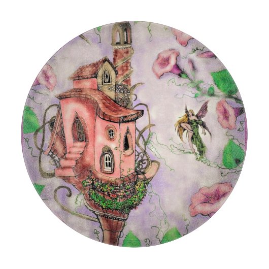 Planche À Découper Château de Fairy avec Colibri (Devant)