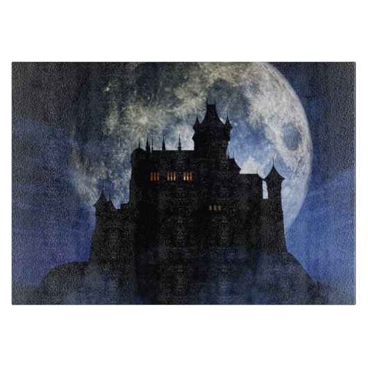 Planche À Découper Château d'Imaginaire la nuit (Devant)