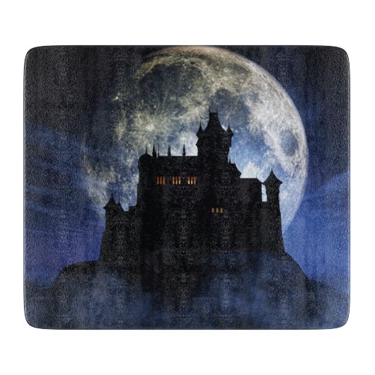 Planche À Découper Château d'Imaginaire la nuit (Devant)