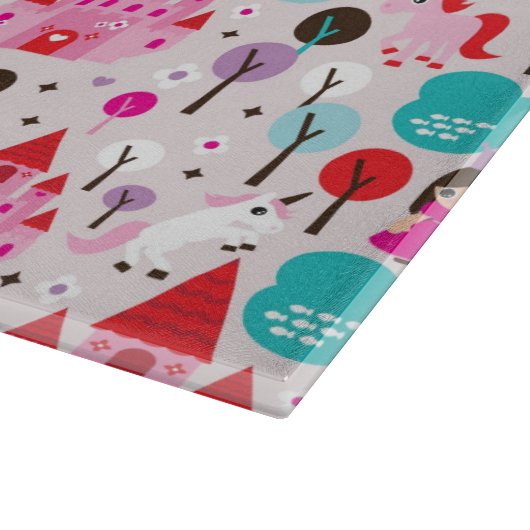 Planche À Découper château et licorne de princesse d'enfants (Coin)