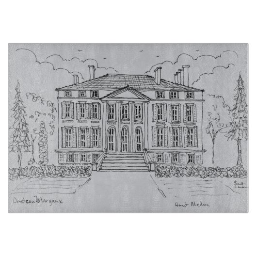 Planche À Découper Château Margaux| Bordeaux, France (Devant)