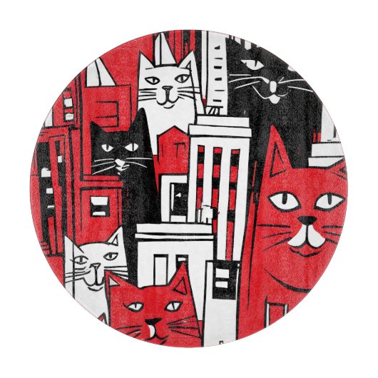 Planche À Découper Chats à New York (Devant)