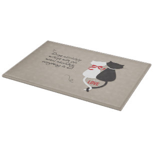 Planche À Découper Chats amoureux