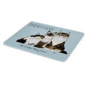 Planche À Découper Chats Beaucoup de pattes Funny Bleu (Coin)