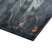 Planche À Découper Chats Bleus Russes Halloween Effrayant (Coin)