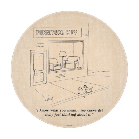 Planche À Découper Chats Clawing Meubles (Devant)