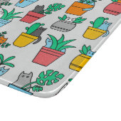 Planche À Découper Chats dans les pots à fleurs (Coin)