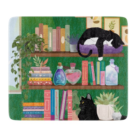 Planche À Découper Chats de librairie (Devant)