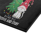 Planche À Découper  Chats de Noël drôles (Coin)