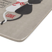 Planche À Découper Chats en amour (Coin)