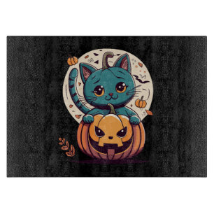 Planche À Découper Chats et citrouilles pour un joyeux Halloween !