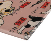 Planche À Découper chats japonais Ukiyo-e Funny kitty (Coin)