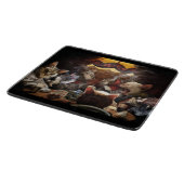 Planche À Découper Chats jouant au poker (Coin)