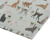 Planche À Découper Chats mignons et Plantes de maison (Coin)
