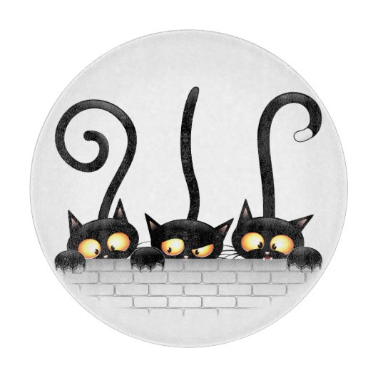 Planche À Découper Chats Naughty, Playful et drôle de personnages (Devant)