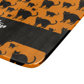 Planche À Découper Chats noirs en orange (Coin)