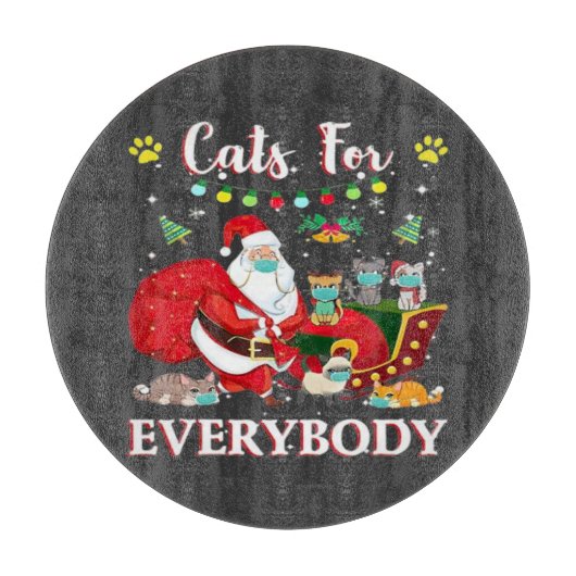 Planche À Découper Chats Tous Noël (Devant)