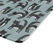 Planche À Découper Chats Tuxedo noirs et blancs (Coin)