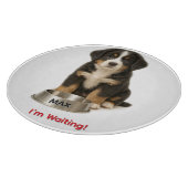 Planche À Découper Chatte Bernese Mountain Chiot personnalisé (Coin)