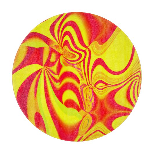 Planche À Découper Chaud Motif coloré (Devant)